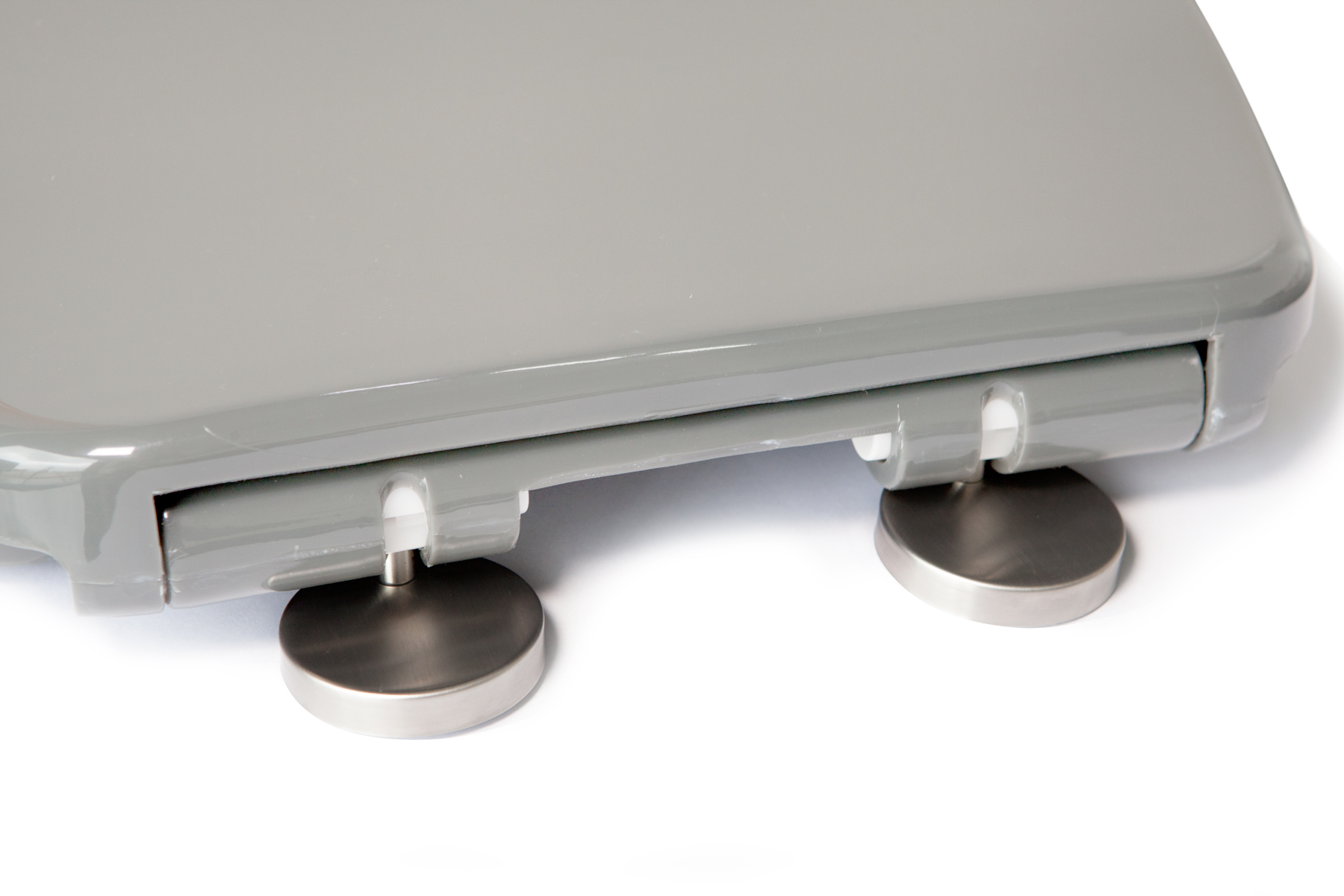 WC Sitz mit Softclose Toilettensitz in grau WC Deckel