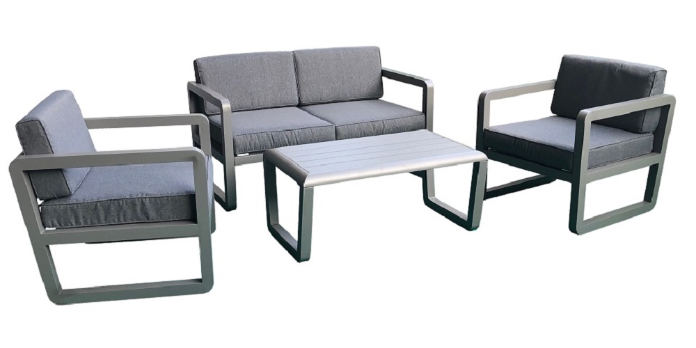 Gartenlounge Garten-Set  Delfi grau UV bestädig