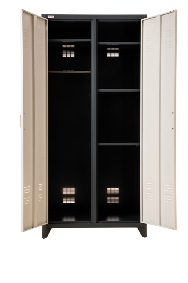 Steel Office-Cabinet ODESSA anthracite/dark-gray-white locker