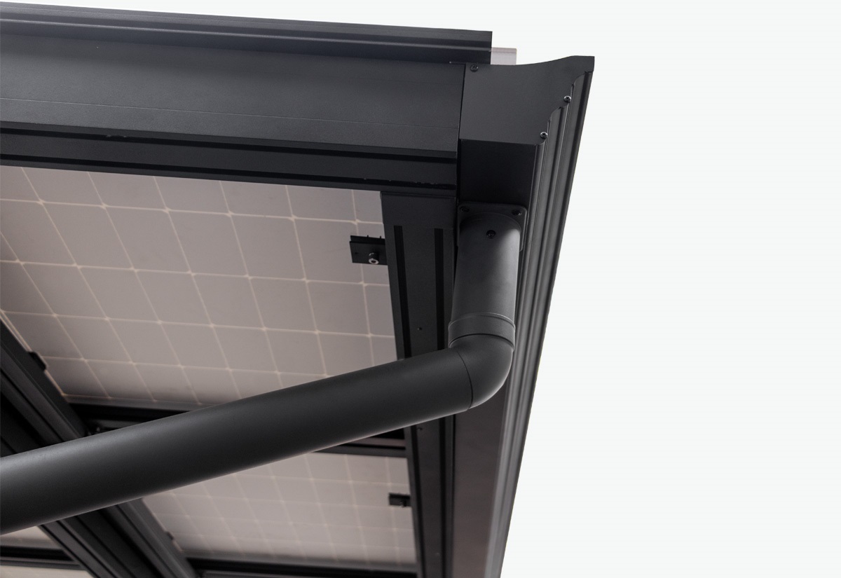 Solar Carport Aluminium Rahmen ohne Module 3570 x 5280 mm