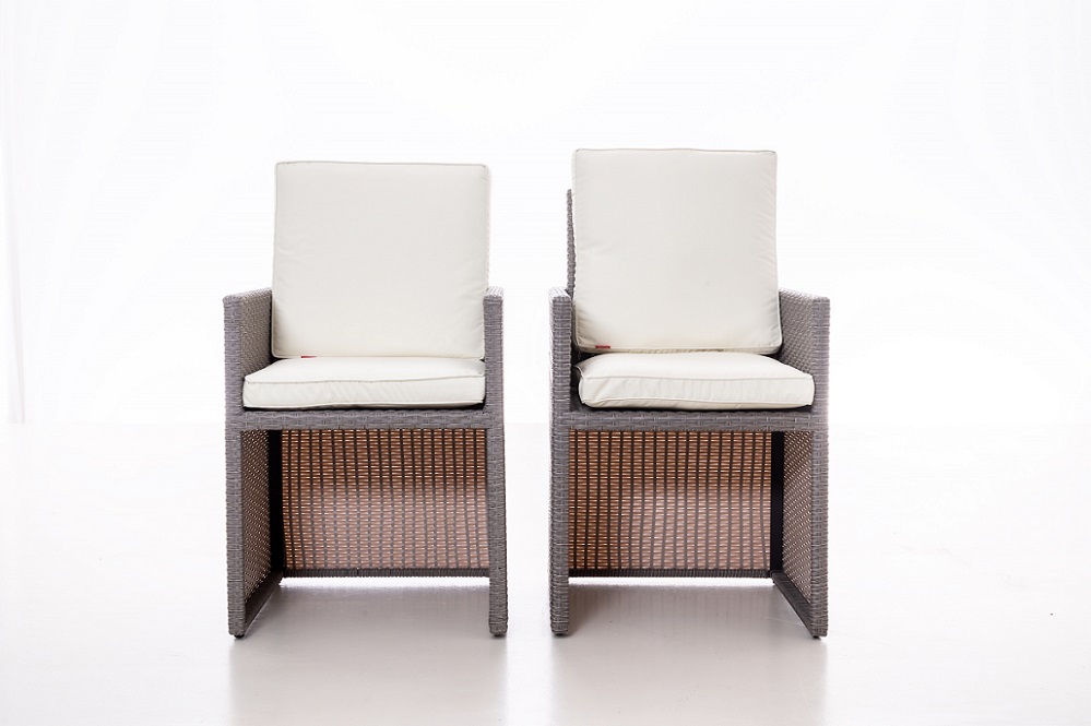 Stühle BALI 2-er Set grau 