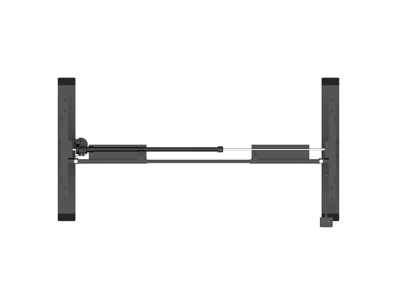 Motorized frame BASIC for height-adjustable desk, black