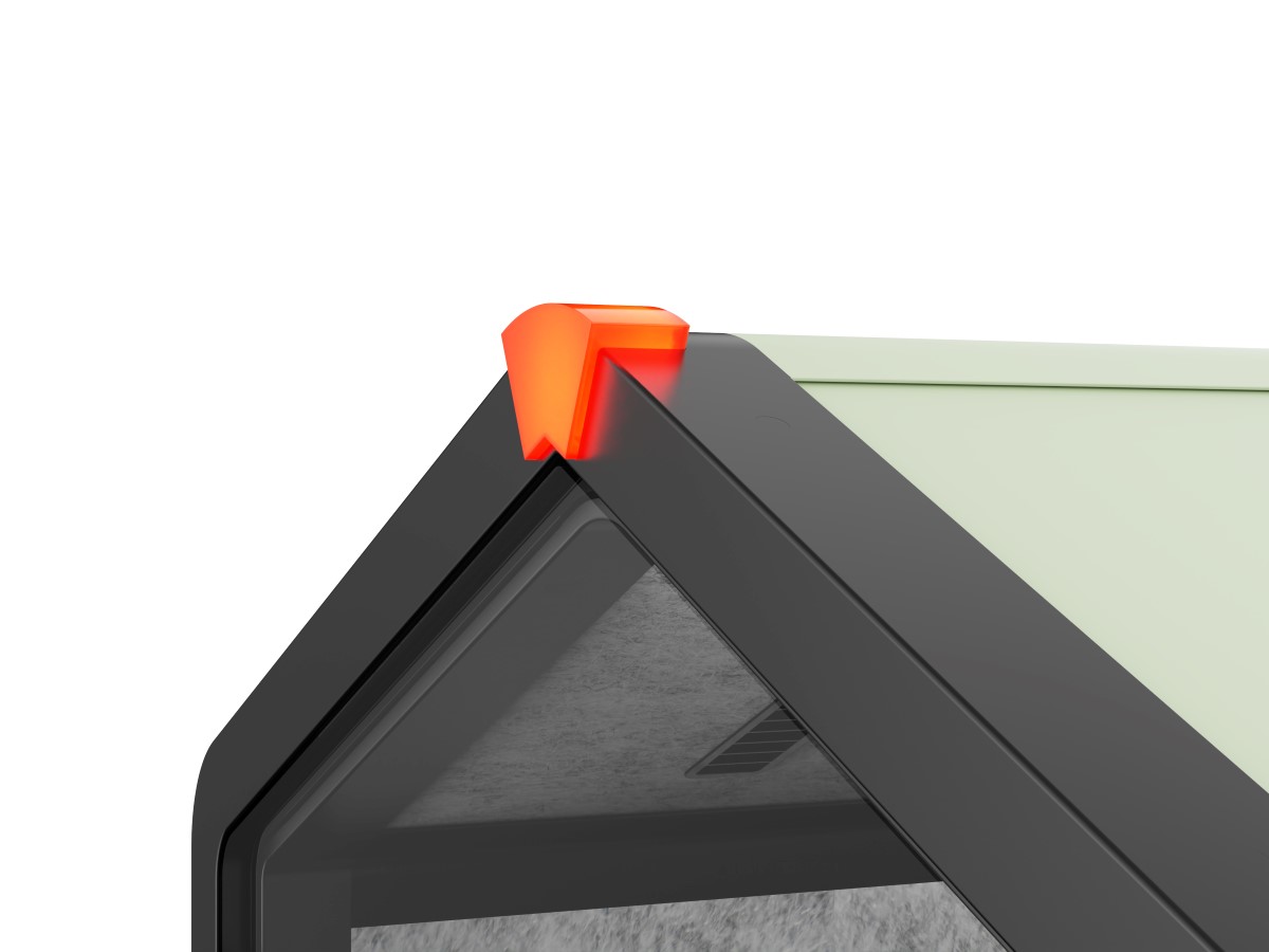 Telefonbox Büro Schallschutzkabine Meetingraum 1000x1000x2300 anthrazit - weiss Jet-Line