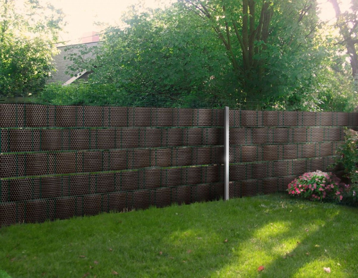 Fence strip brown 255 x 19 cm