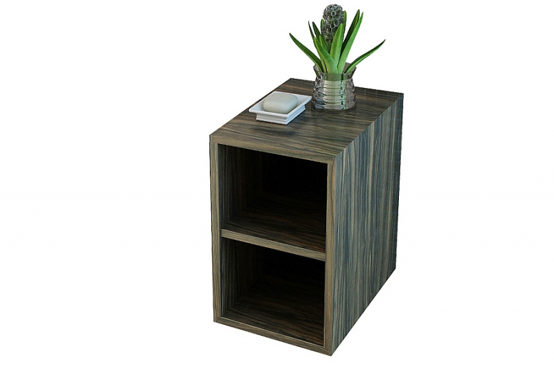 Bathroom Middle Cabinet Brixen (wood look "dark zebra")