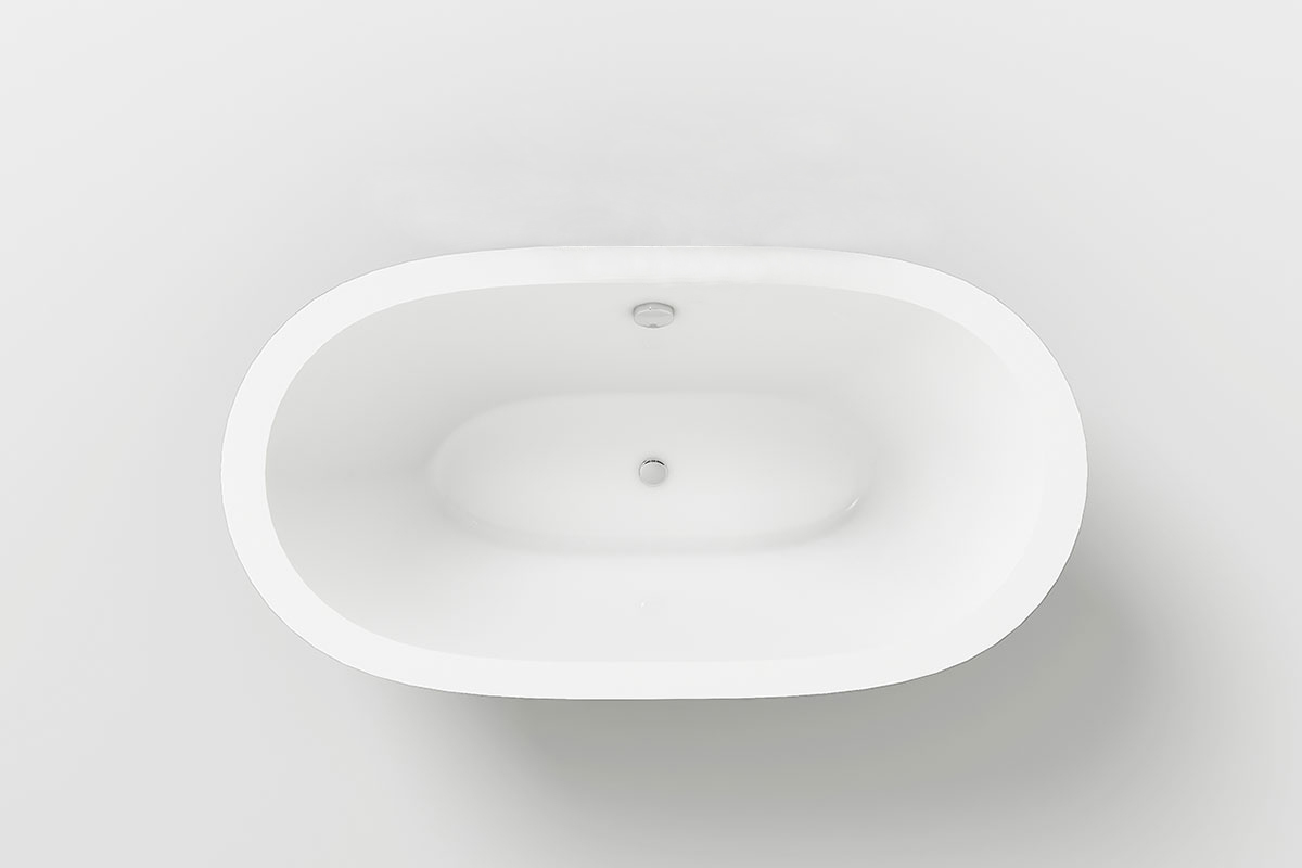 Badewanne MAGGIORE schwarz 170 x 80 cm