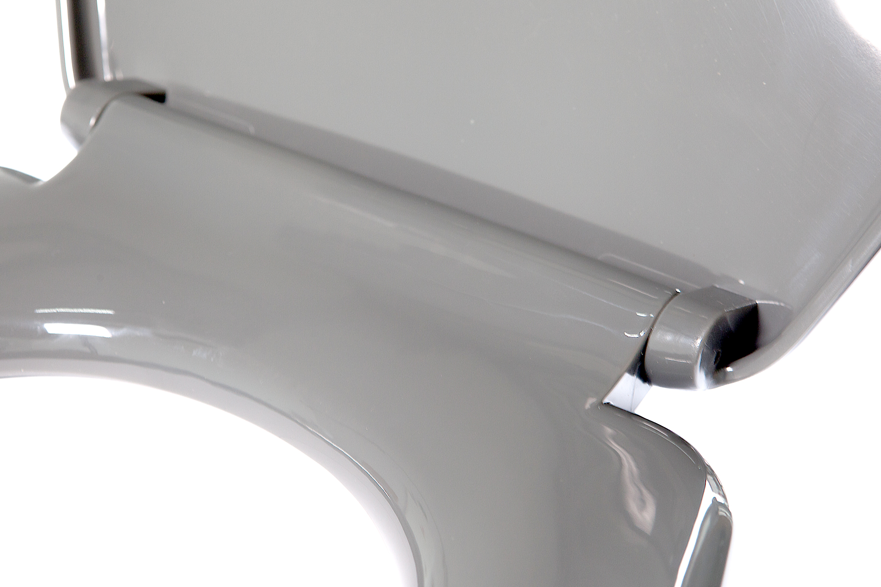WC Sitz mit Softclose Toilettensitz in grau WC Deckel