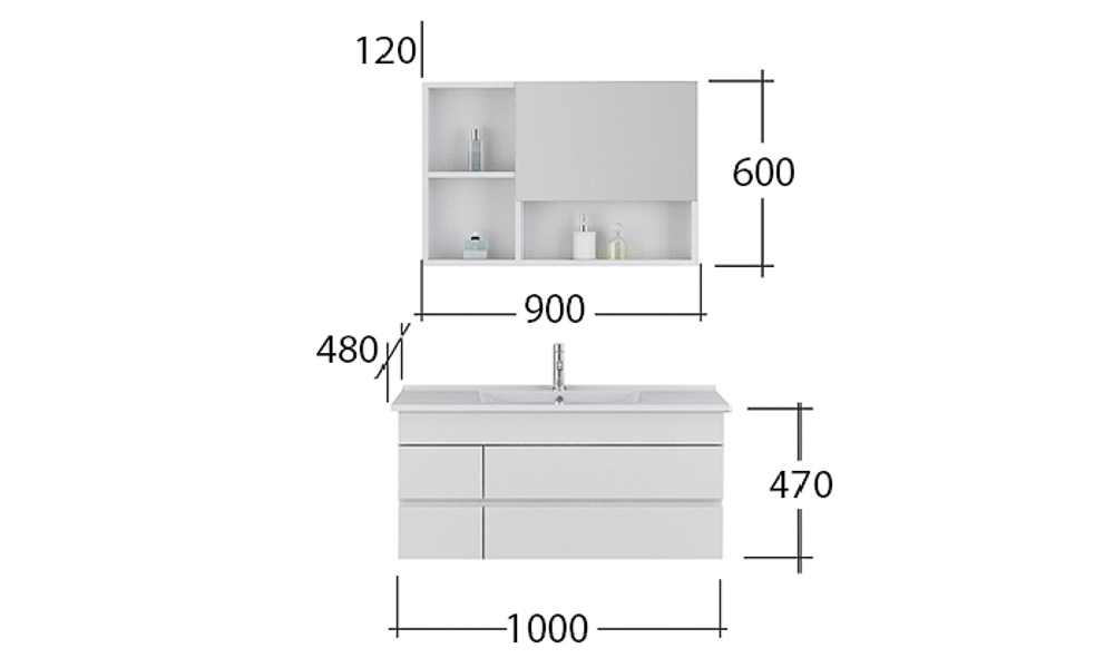 Bath Set Appenzell white