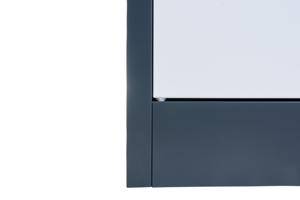 Steel Office Cabinet KIEW anthracite white  90x40x90cm