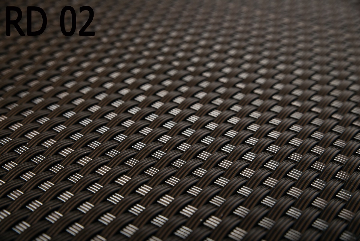 Balkonsichtschutz dunkelbraun Polyrattan 100 x 90 cm Sichtschutzmatte