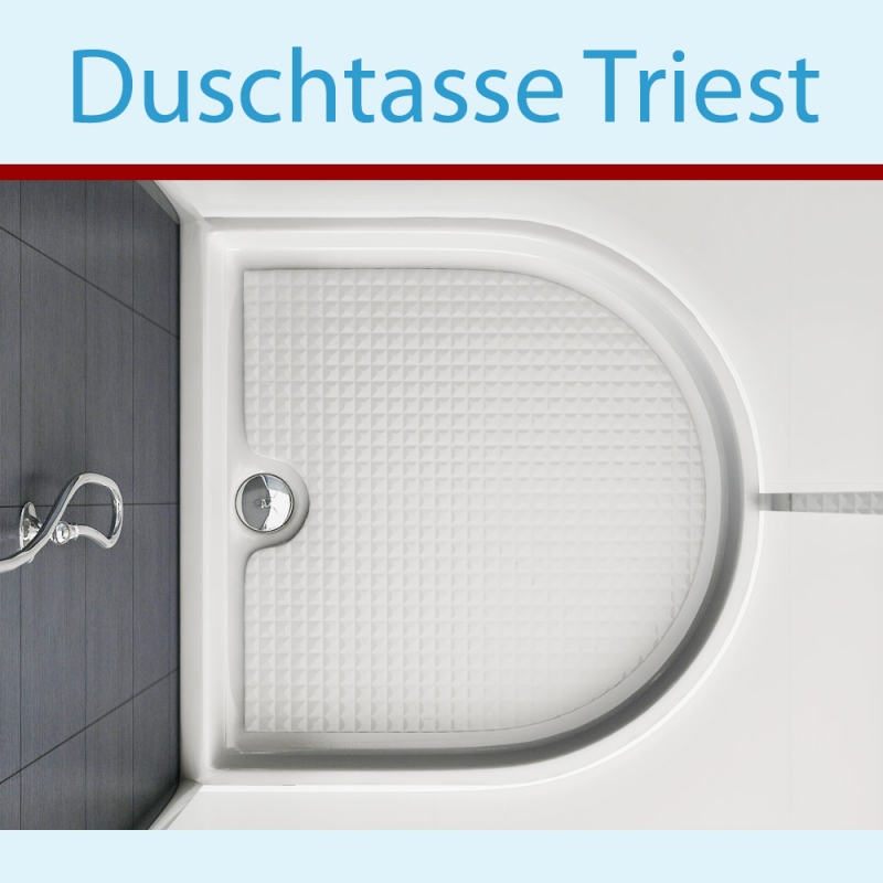 Duschtasse TRIEST Duschwanne Dusche Duschboden Bad Badausstattnug 90x90 cm Wannenboden Badezimmer