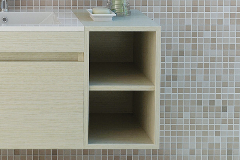 Bathroom Middle Cabinet Brixen (wood look "oak")