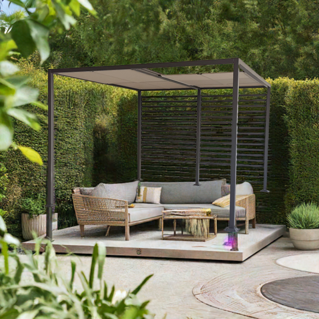Gartenpavillon Amun 3x4m antrazit