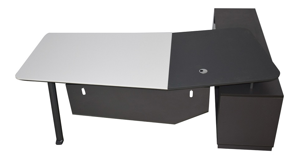 Office-Desk "Carolina", white-anthracite