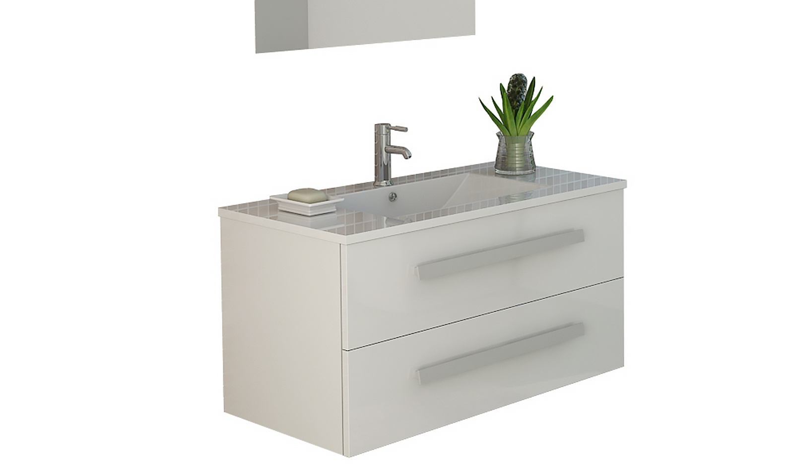 Bath furniture "Rapperswil" white