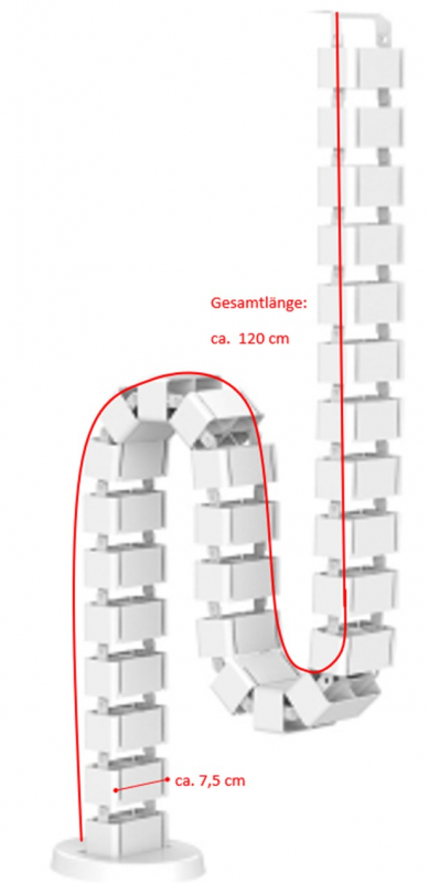 Kabel Management weiss