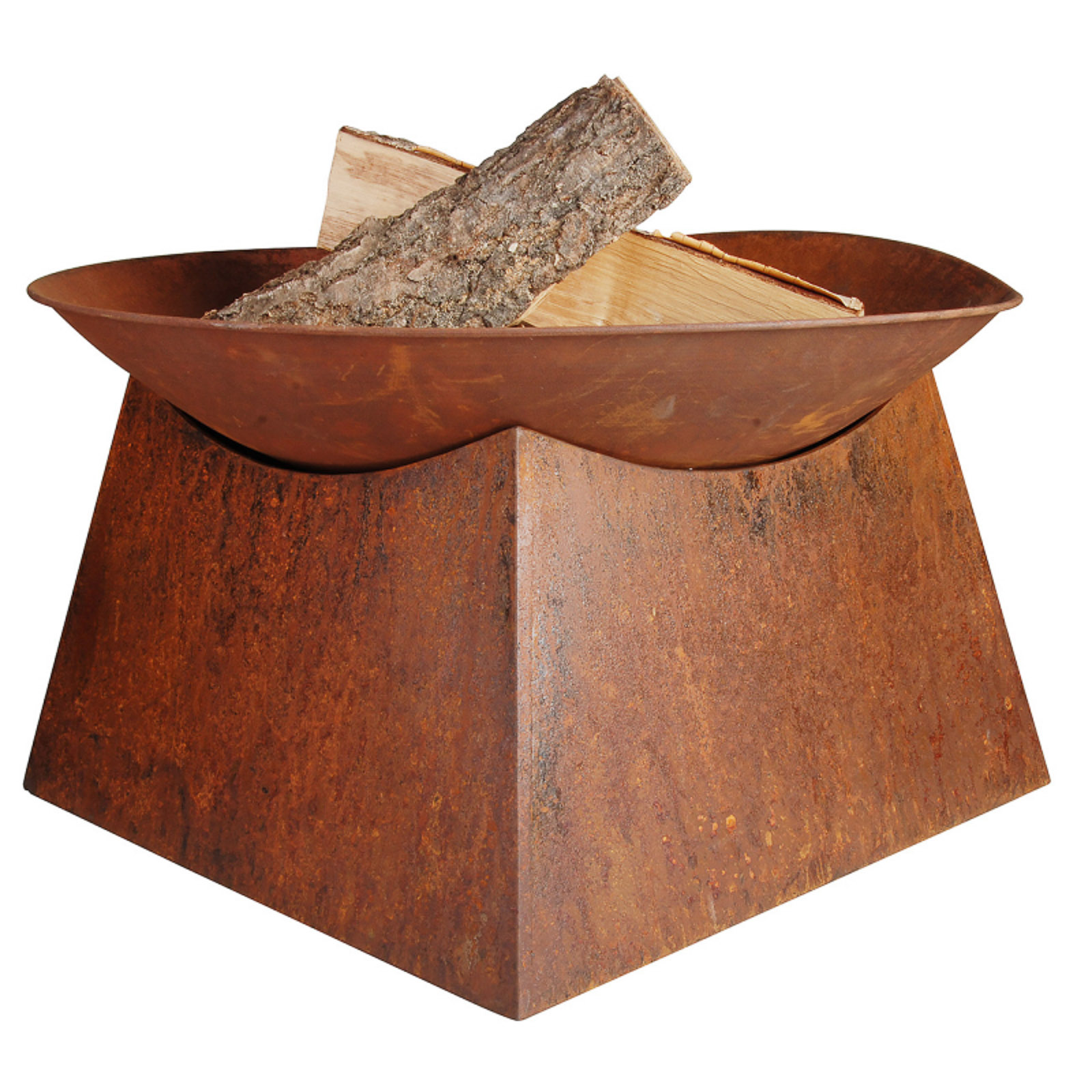 Feuerstelle Pueblo 57x33cm Garten Design in Rostoptik Terrasse Ofen