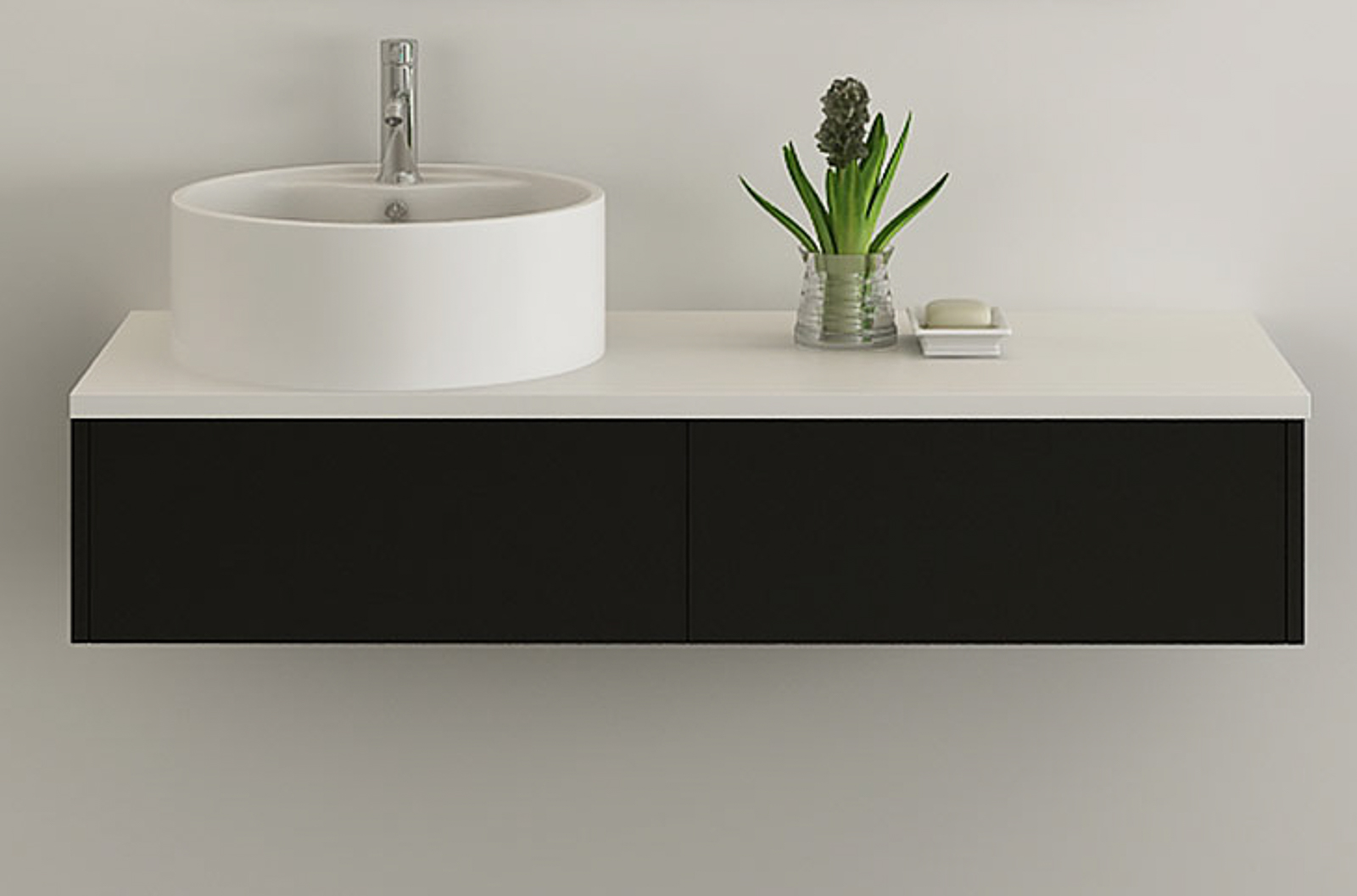 Bath furniture Biel black