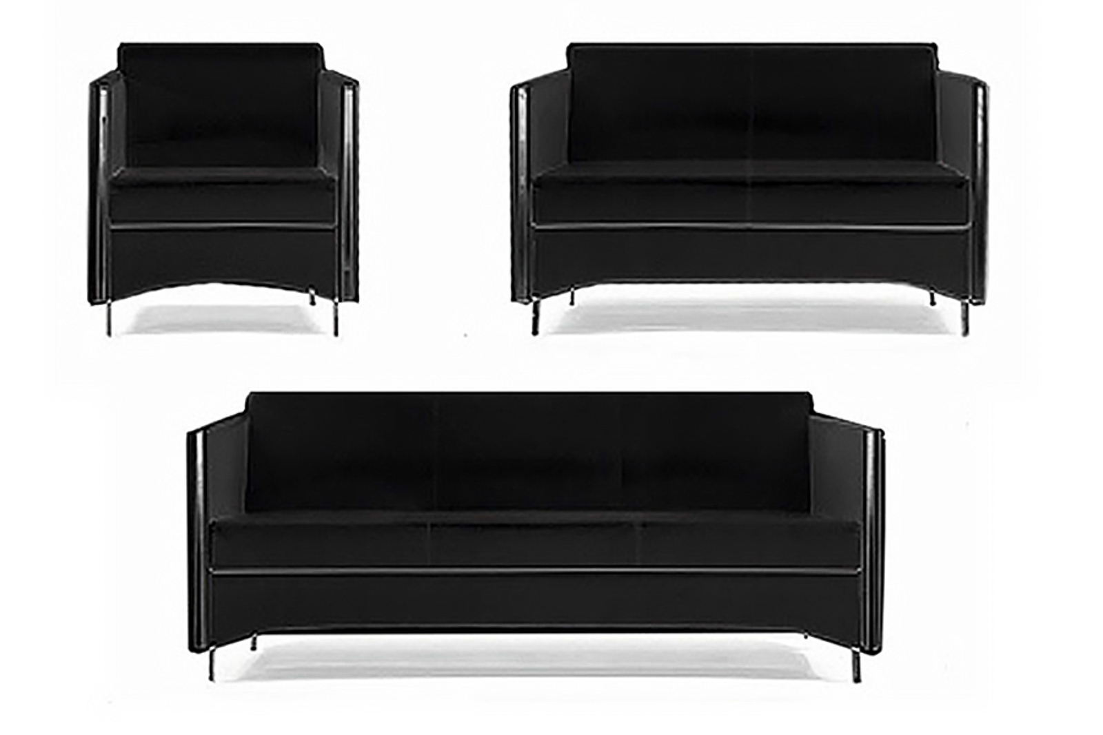 Lounge-Sofa "Sidney", black