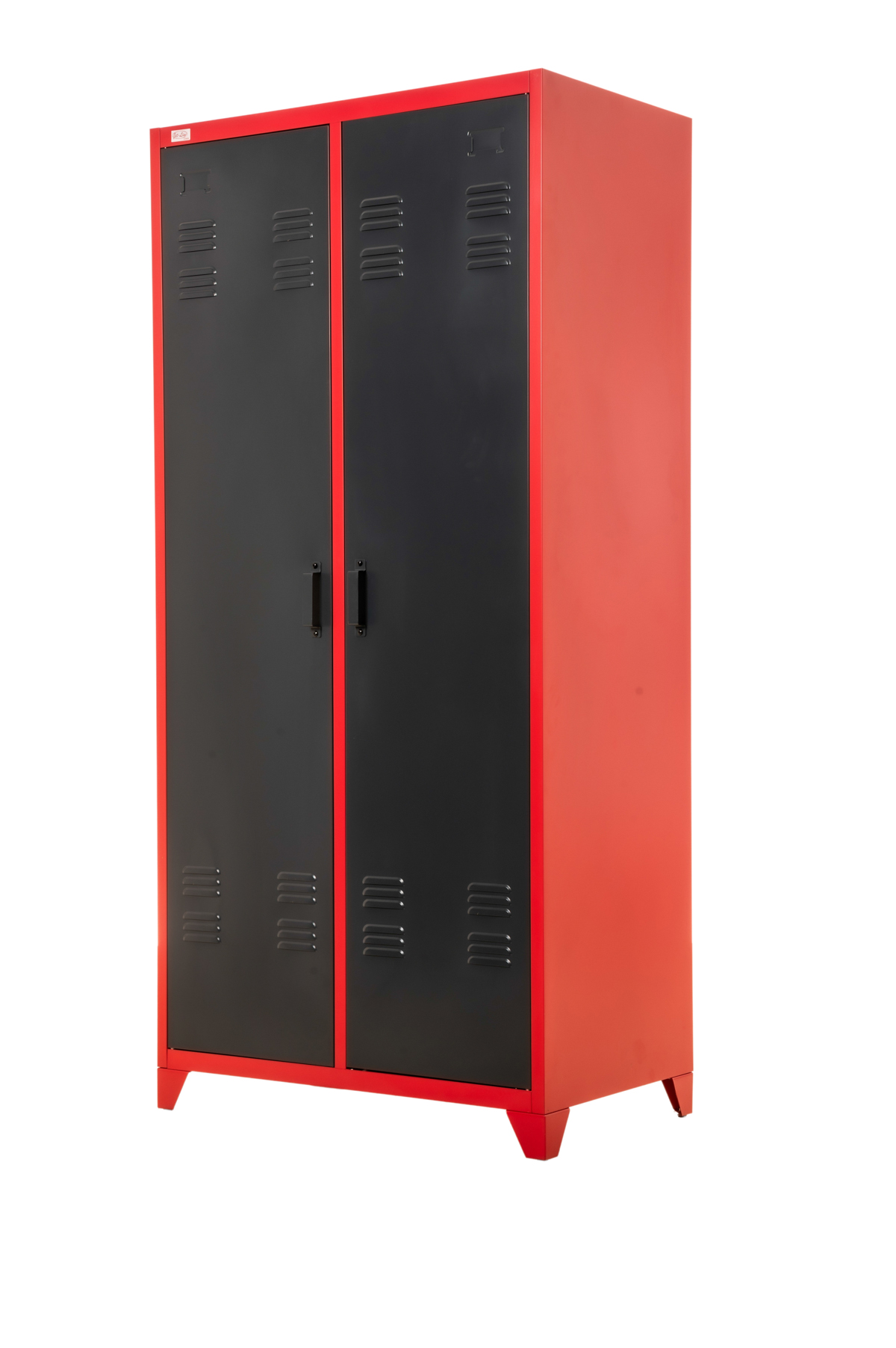 Steel Office-Cabinet ODESSA red-anthracite/dark-gray locker