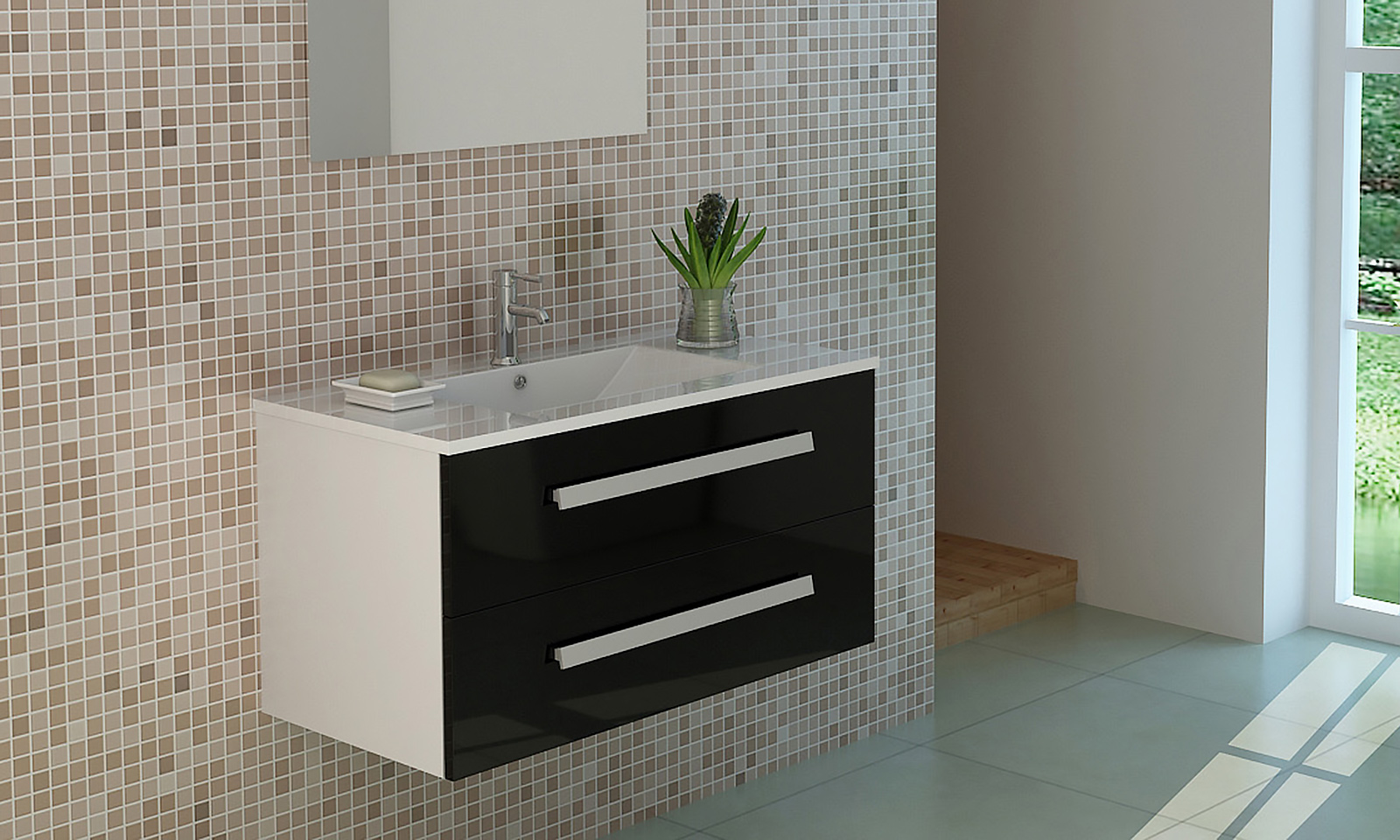 Bath vanity Set in black