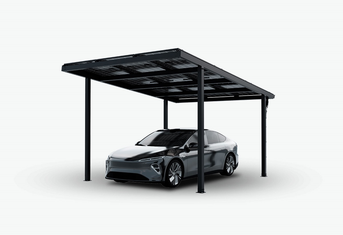 Solar Carport Aluminium Rahmen ohne Module 3570 x 5280 mm