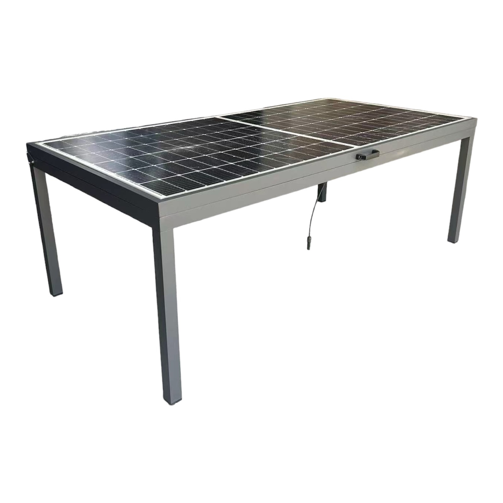 Jet-Line Solar Gartentisch Balkonsolar Ständer 450 W Modul 6-Personen Tisch