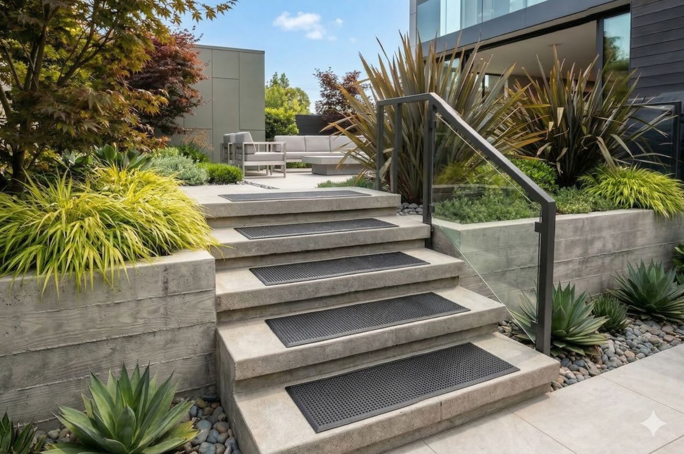 Stufenmatten STAIRS 5er-Set Außenbereiche Treppenmatten