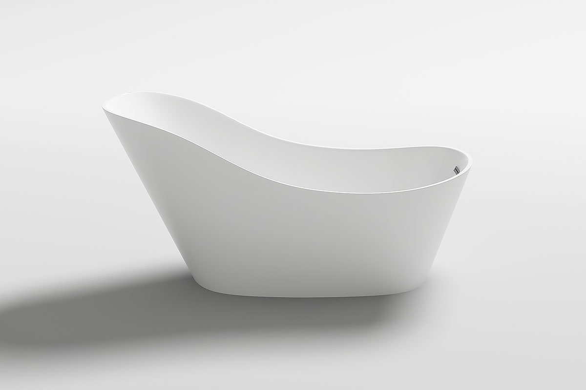 Design Badewanne CHUR II 1700x720 Jet-Line Wanne freistehend weiss elegant