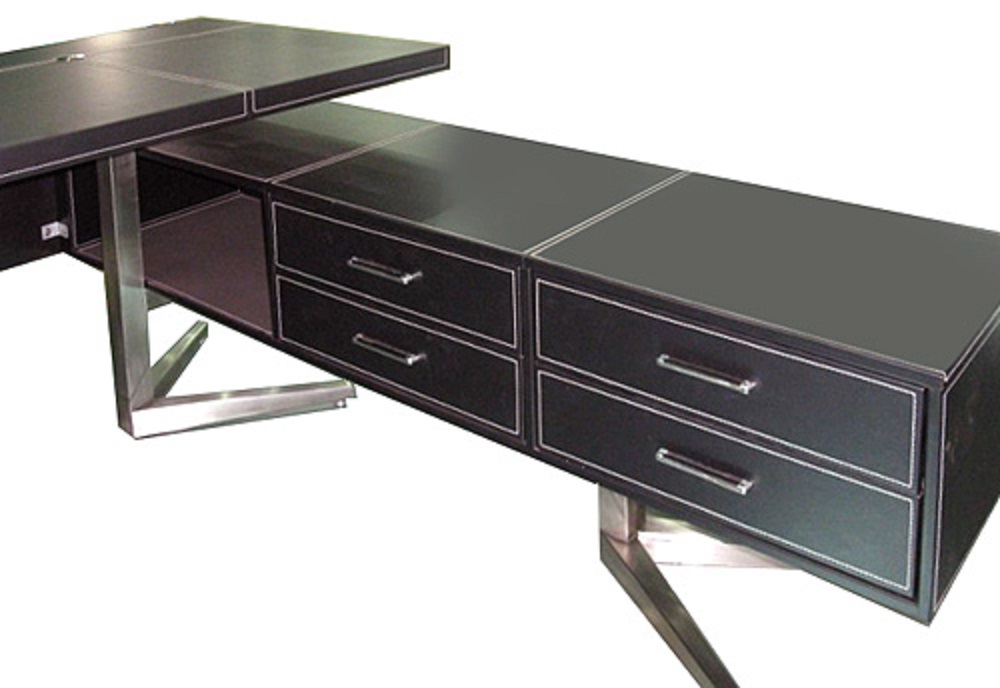 Office-Desk "Bari", black - right