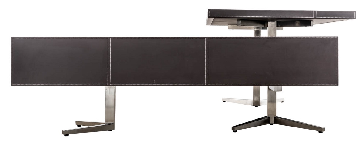 Office-Desk "Bari", brown - right